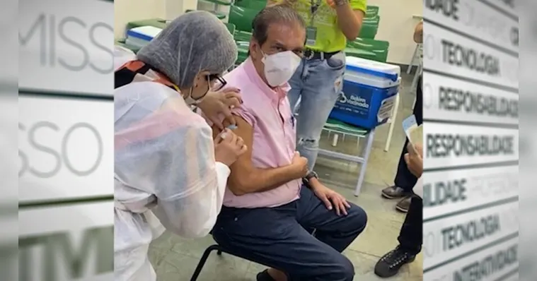 Imagem ilustrativa da notícia Senador Jader Barbalho e deputada federal Elcione Barbalho são vacinados em Belém 