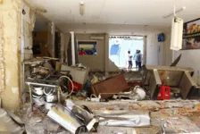 Imagem ilustrativa da notícia Veja fotos após a explosão que destruiu restaurante em Belém