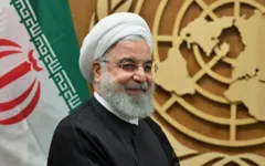 O presidente do Irã, Hassan Rouhaní na ONU
