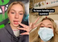 A influencer passou por maus bocados antes de ser hospitalizada.