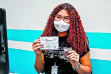 Aos 17 anos, Luciana Gomes trabalha como jovem aprendiz no setor administrativo do Paysandu