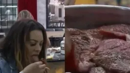 Márcia Fellipe, confinada no Power Couple Brasil 5, assusta telespectadores do reality da Record com nojeira durante o almoço.