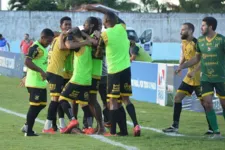 Comemoração do segundo gol do Castanhal