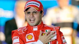 Felipe Massa quando ainda era piloto da Ferrari, 2008.