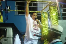Sambista puxando o Rancho no centenário do PSC,