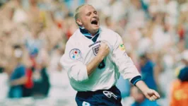 Paul Gascoigne quando jogava pela Inglaterra, 96.