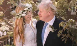 Boris Johnson e Carrie Symonds.