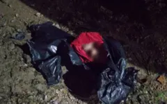 A cabeça humana foi encontrada dentro da sacola de lixo