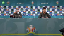 Brincadeiras com garrafas na Eurocopa 2020