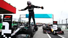 Lewis Hamilton durante o GP de Portugal no ano passado