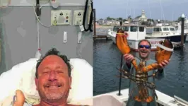 Michael Packard é pescador e sofreu o incidente na semana passada