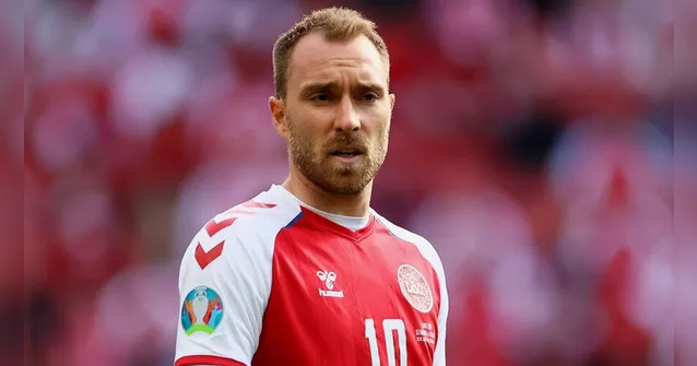 Imagem ilustrativa da notícia Meia Eriksen está consciente após susto na Eurocopa