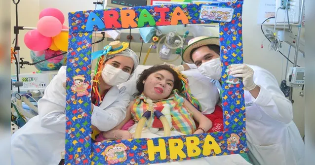 Imagem ilustrativa da notícia Crianças internadas recebem festa junina em hospital no Pará