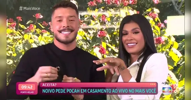 Imagem ilustrativa da notícia Pocah se derrete com pedido de casamento ao vivo