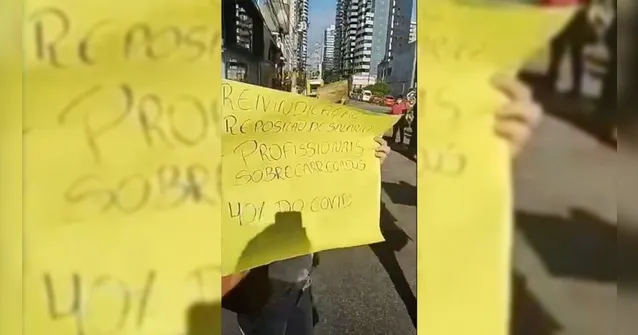 Imagem ilustrativa da notícia Trabalhadores do Hospital Beneficente protestam em Belém