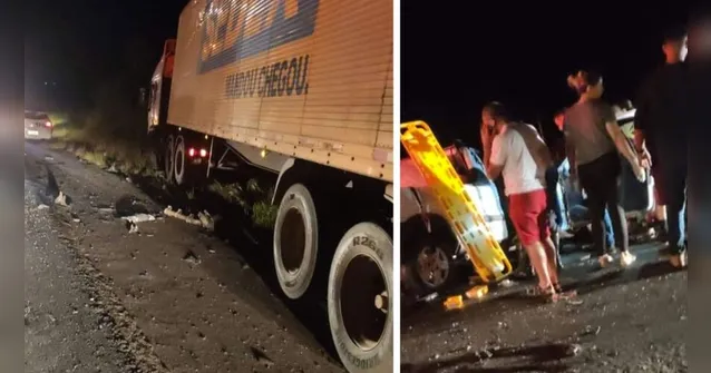 Imagem ilustrativa da notícia Colisão entre carro e carreta mata duas pessoas no Pará