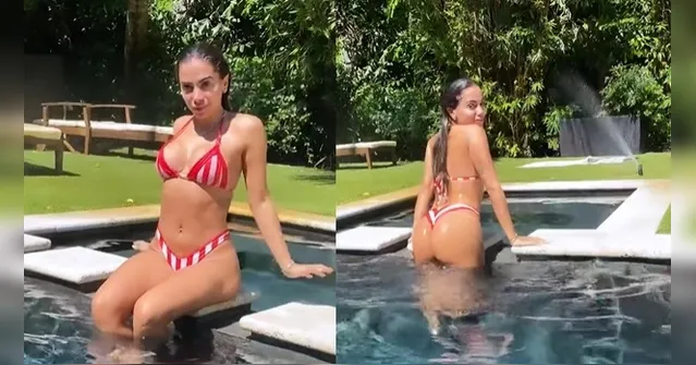Imagem ilustrativa da notícia Anitta curte piscina em mansão de R$7,9 milhões em Miami