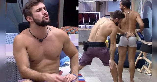 Imagem ilustrativa da notícia BBB21: Arthur pede para morder e bater na bunda de Gil; veja