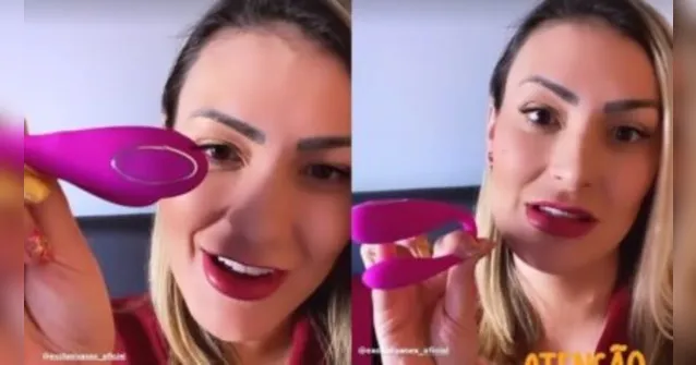 Imagem ilustrativa da notícia Andressa Uracha viraliza em propaganda de vibrador. Veja!