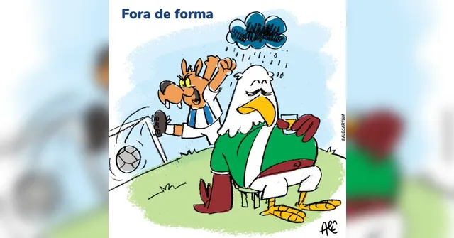 Imagem ilustrativa da notícia Fora de forma Tuna toma 2 gols.