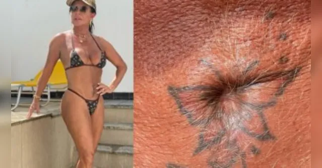 Imagem ilustrativa da notícia Gretchen surge de biquíni e rebate críticas sobre seu umbigo