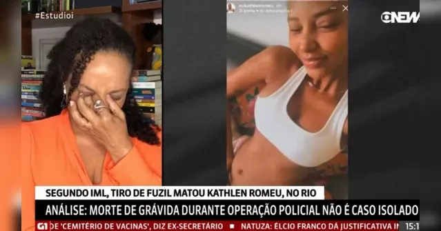Imagem ilustrativa da notícia Jornalista chora ao vivo ao comentar morte de grávida