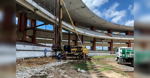 Imagem ilustrativa da notícia Veja como estão as obras do novo Mangueirão