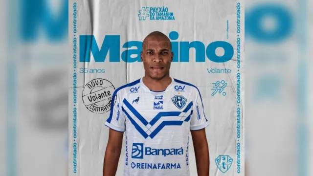 Imagem ilustrativa da notícia Volante Marino é confirmado no Paysandu para a Série C
