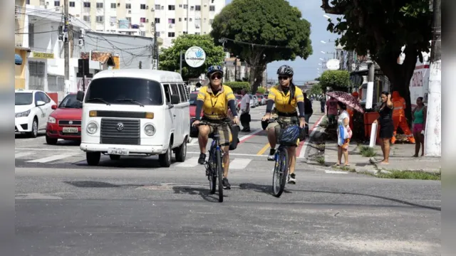 Imagem ilustrativa da notícia Avenida em Belém recebe faixa exclusiva para ciclistas