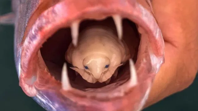 Imagem ilustrativa da notícia Estudante captura peixe com estranho parasita na boca