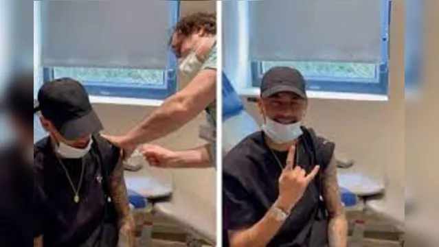 Imagem ilustrativa da notícia Neymar toma vacina contra a Covid-19; veja o vídeo!