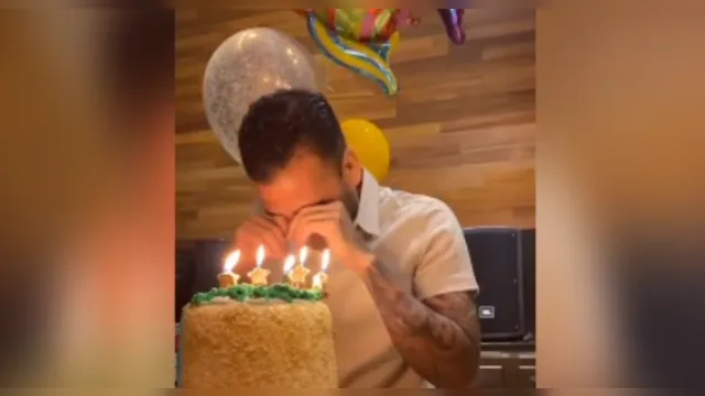 Imagem ilustrativa da notícia Vídeo: Dani Alves se emociona e chora em seu aniversário