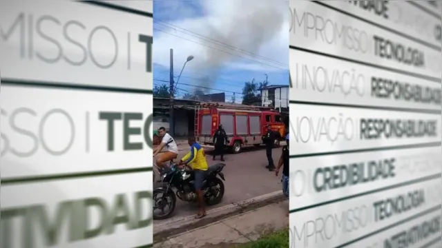 Imagem ilustrativa da notícia VÍDEO: Casa pega fogo em Icoaraci e um homem fica ferido