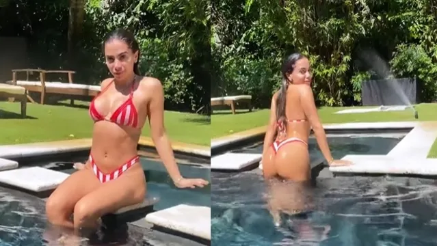 Imagem ilustrativa da notícia Anitta curte piscina em mansão de R$7,9 milhões em Miami