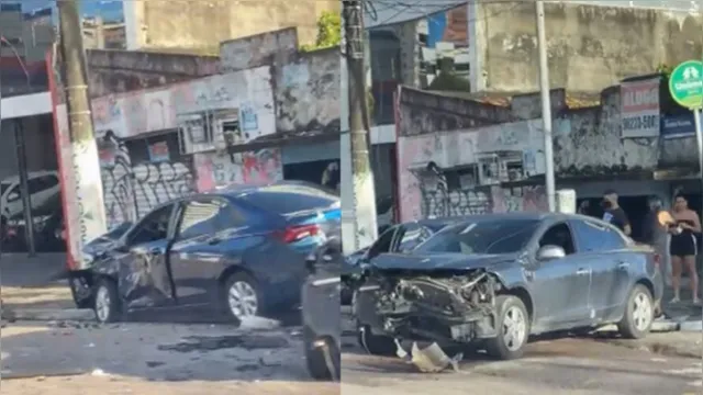 Imagem ilustrativa da notícia Carros ficam destruídos após acidente no bairro do Umarizal