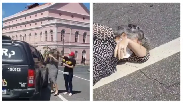 Imagem ilustrativa da notícia Vídeo: Protesto termina com agressão de PM à vereadora do PT 