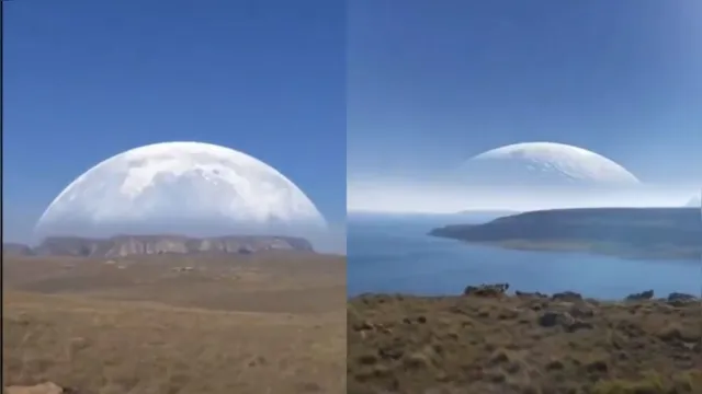 Imagem ilustrativa da notícia O vídeo impressionante da lua gigante que encobriu o sol