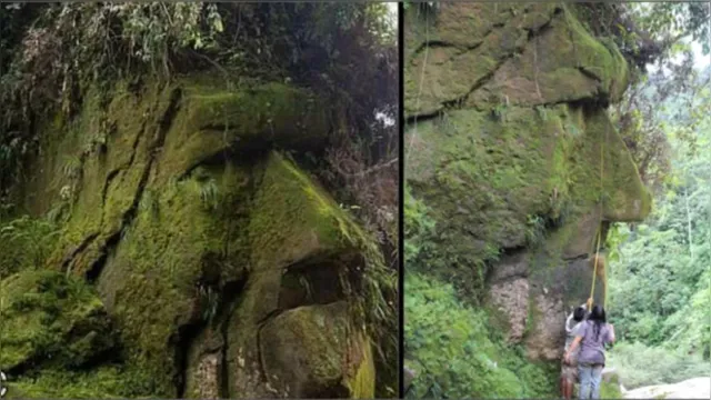 Imagem ilustrativa da notícia Rosto humano gigante na Amazônia segue um mistério; assista!