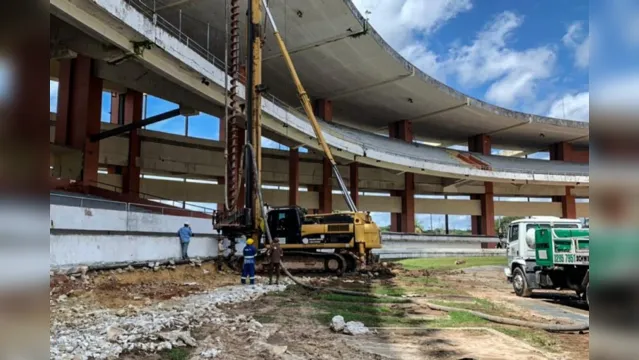 Imagem ilustrativa da notícia Veja como estão as obras do novo Mangueirão