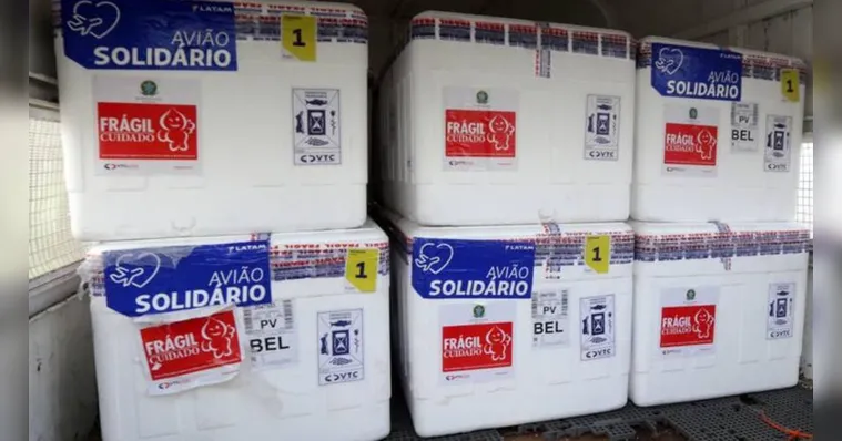 Imagem ilustrativa da notícia Nova remessa com quase 100 mil vacinas é distribuída no Pará