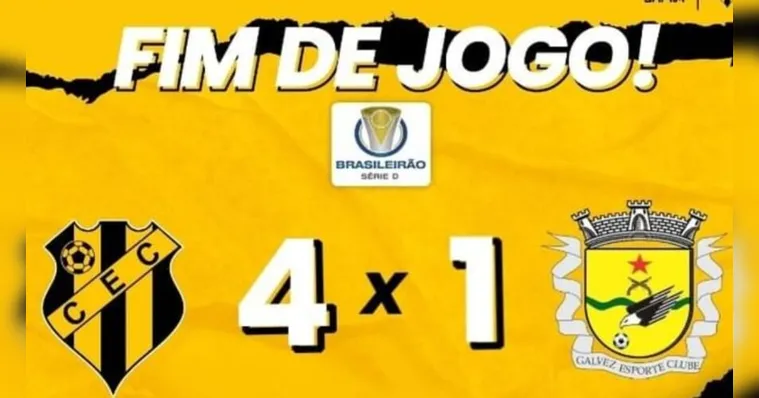 Imagem ilustrativa da notícia De 4: Castanhal goleia na estreia da Série D do Brasileiro