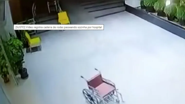 Imagem ilustrativa da notícia Vídeo flagra cadeira de rodas se movendo sozinha em hospital 