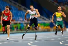 Final da prova dos 100 m T4 na Rio 2016; atletismo tem 15 categorias nos Jogos Paralímpicos

