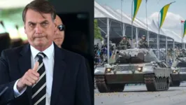 Imagem ilustrativa da notícia Sob tensão política, Bolsonaro exibe tanques de guerra