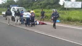 A vítima foi um motociclista que foi socorrido pelo Samu