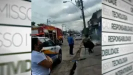 O princípio de incêndio teve início em uma central de ar-condicionado.