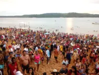 Imagem ilustrativa da notícia Abertura do verão causa aglomeração em praia de Tucuruí