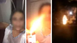 Imagem ilustrativa da notícia Mulher trai o marido e toca fogo no próprio corpo; assista!