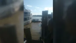 Imagem ilustrativa da notícia Vídeo: rabeta afunda após ser atingida por barco no Marajó