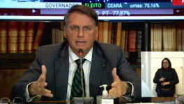 "Não tem como se comprovar que as eleições não foram ou foram fraudadas. São indícios", disse Bolsonaro